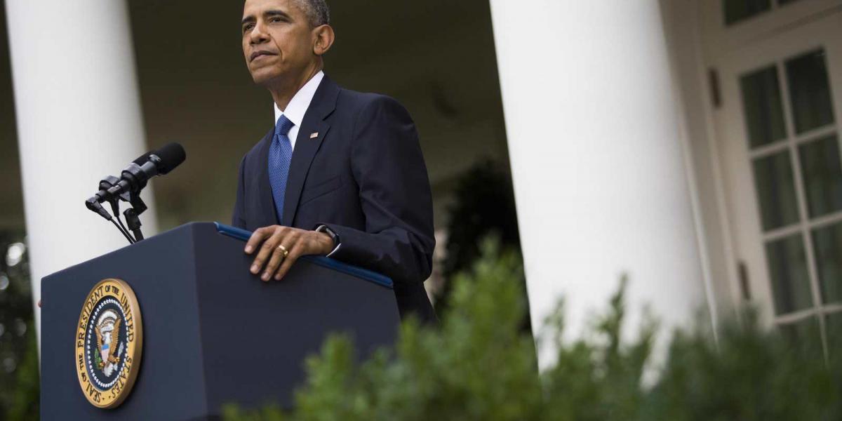 Barack Obama a Fehér Ház Rózsakertjében jelentette be a követségnyitást FOTÓ: EUROPRESS/GETTY IMAGES