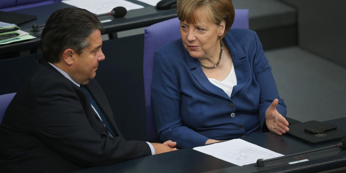 Merkel és Gabriel elvetette a javaslatot. FOTÓ: Sean Gallup/Getty Images