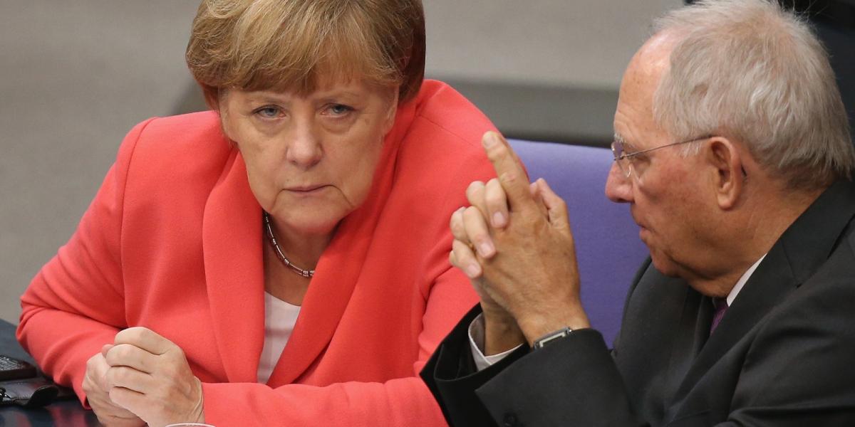 Merkel és Schäuble. FOTÓ: Sean Gallup/Getty Images