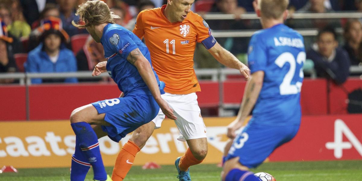 Győzött az izlandi túlerő, a holland Robben ráadásul meg is sérült a vesztes összecsapáson FOTÓ: EUROPRESS/GETTY IMAGES