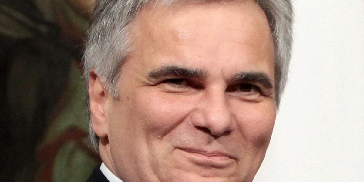 Werner Faymann osztrák kancellár FOTÓ Getty Images, lisabetta Villa