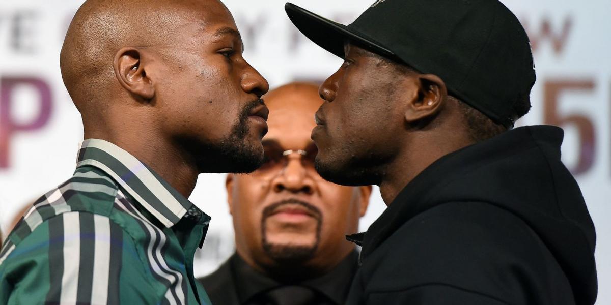 Floyd Mayweather Jr. (balra) Andre Berto ellen lép utoljára szorítóba FOTÓK: EUROPRESS/GETTY IMAGES