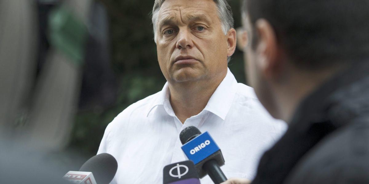 Orbán Viktor Kötcsén 2015. szeptember 5-én. MTI Fotó: Varga György