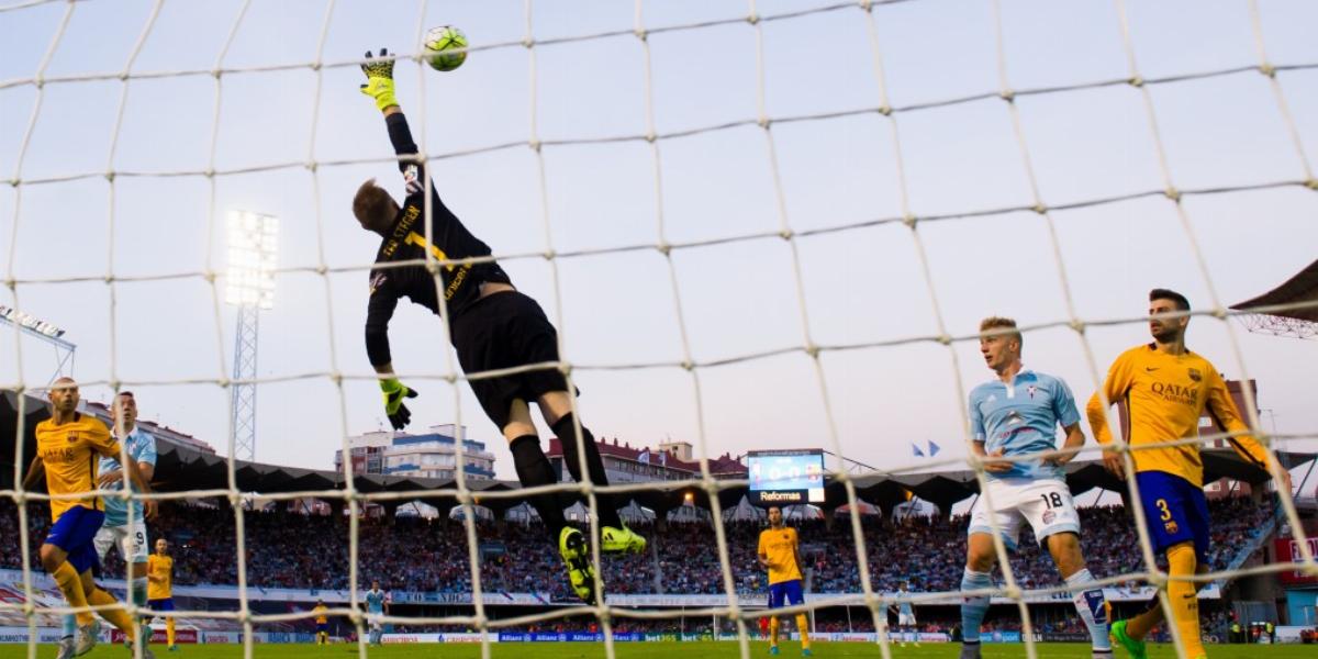 Ter Stegen, a Barcelona kapusa mostanában ipari mennyiségben kapja a gólokat FOTÓ: EUROPRESS/GETTY IMAGES/ALEX CAPARROS