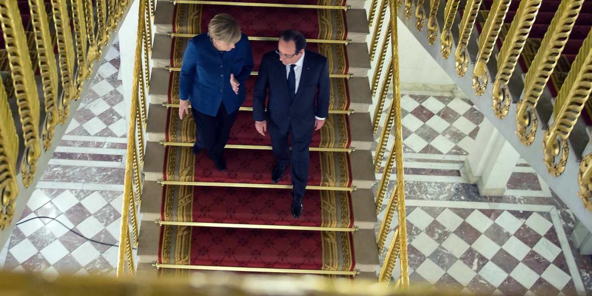 Angela Merkel német kancellár és Francois Hollande francia elnök szorosabb együttműködésre törekszik FOTÓ: EUROPRESS/GETTY IMAGE