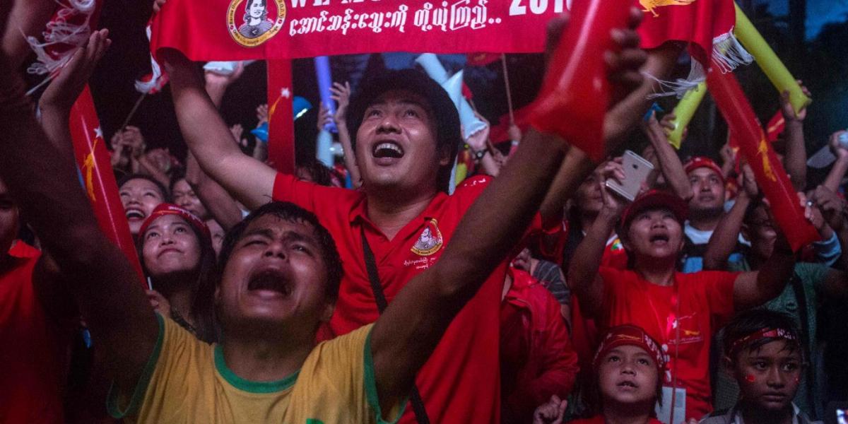 Szan Szú Kji hívei mintha el sem hinnék győzelmüket FOTÓ: EUROPRESS/GETTY IMAGES/LAUREN DECICCA