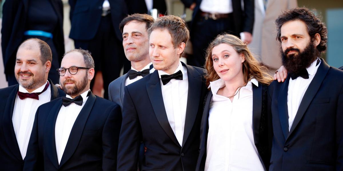 A Saul fia stábja a Cannes-i filmfesztiválon. FOTÓ: Tristan Fewings/Getty Images