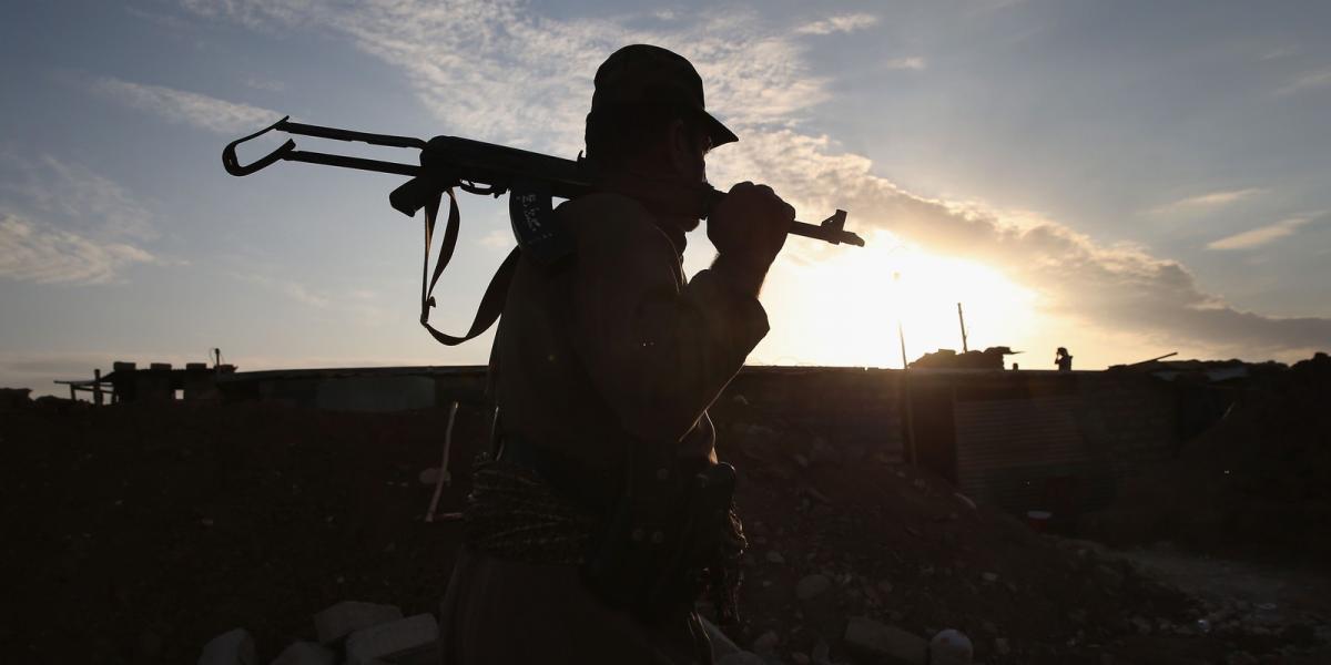 Észak-Irakban a kurd pesmerga erők tartják a frontot FOTÓ: EUROPRESS/GETTY IMAGES/JOHN MOORE