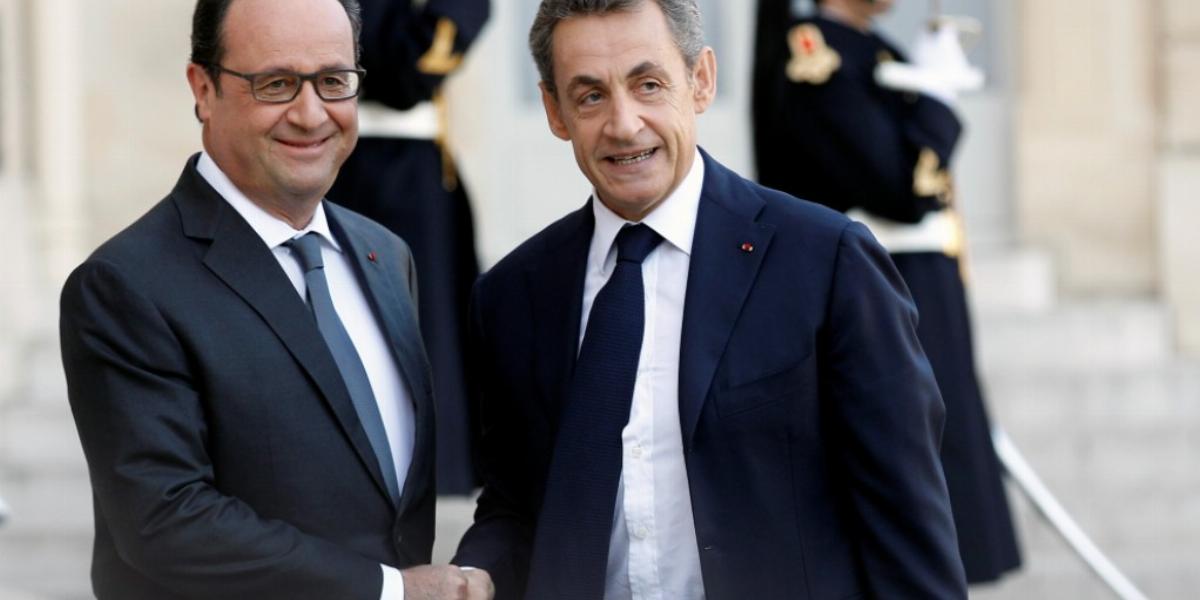 A látszat csal, Francois Hollande és Nicolas Sarkozy között egyáltalán nem baráti a viszony FOTÓ: EUROPRESS/GETTY IMAGES/THIERRY