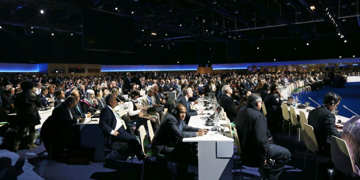 Éjszakába nyúlóan tárgyaltak a Le Bourget konferenciaközpontban FOTÓ: EUROPRESS/GETTY IMAGES/CARL COURT