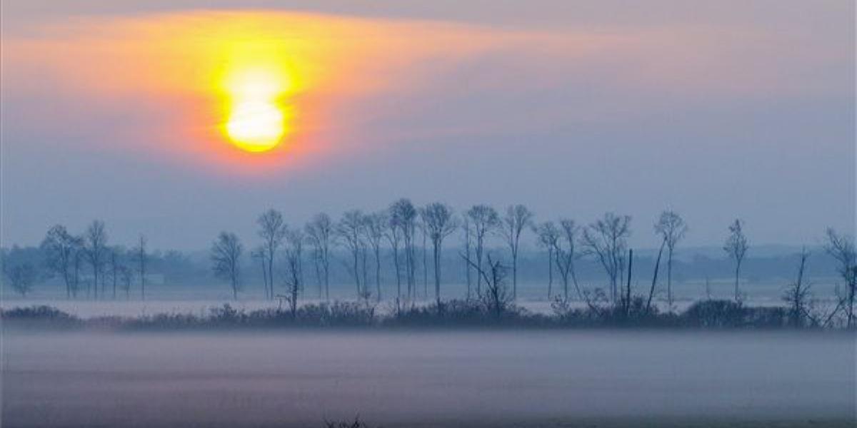 Köd Balatonlelle térségében. FOTÓ:MTI,Varga György