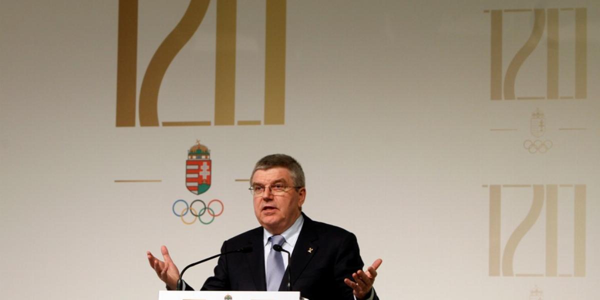 A NOB német elnöke a 2024-es olimpiára benyújtott budapesti pályázatról is beszélt a 120 éves MOB ünnepségén FOTÓ: SZALMÁS PÉTER