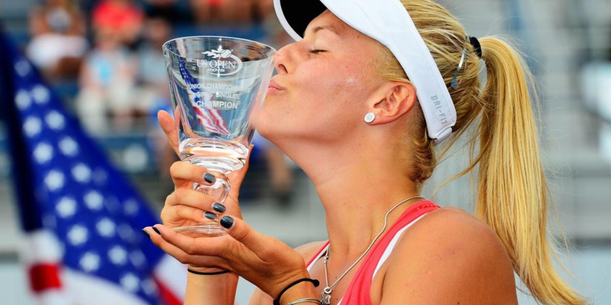 Gálfi Dalma lett az első magyar teniszező, aki nyerni tudott a US Openen FOTÓ: EUROPRESS/GETTY IMAGES/ALEX GOODLETT