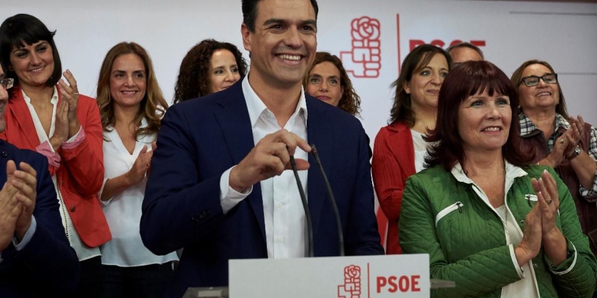 Pedro Sánchez 2014 júliusában lett a PSOE főtitkára FOTÓ: EUROPRESS/GETTY IMAGES/CARLOS ALVAREZ