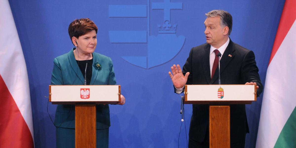 Virágzik a lengyel-magyar barátság, ám Beata Szydlo nem fél nemet mondani Orbán Viktornak FOTÓ: TÓTH GERGŐ