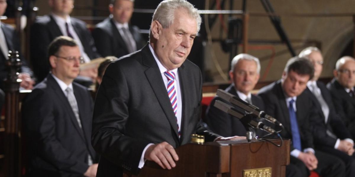 Milos Zeman elnök akár három miniszter jelölését is visszadobhatja FORRÁS: VLADA.CZ.