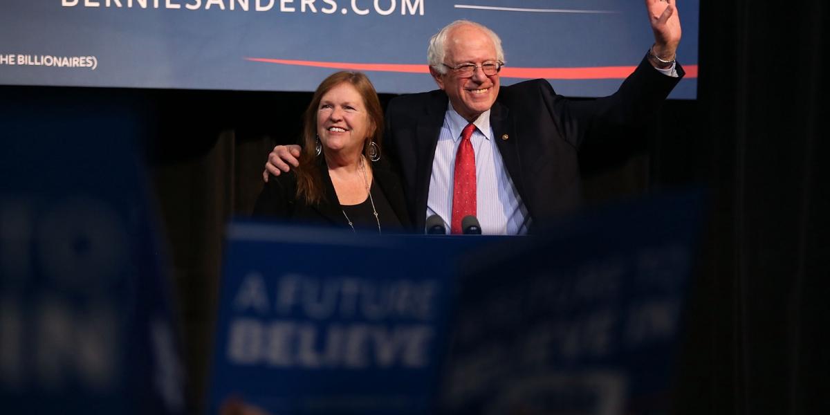  Bernie Sanders  és Jane O`Meara Sanders - Fotó: Joe Raedle/Getty Images