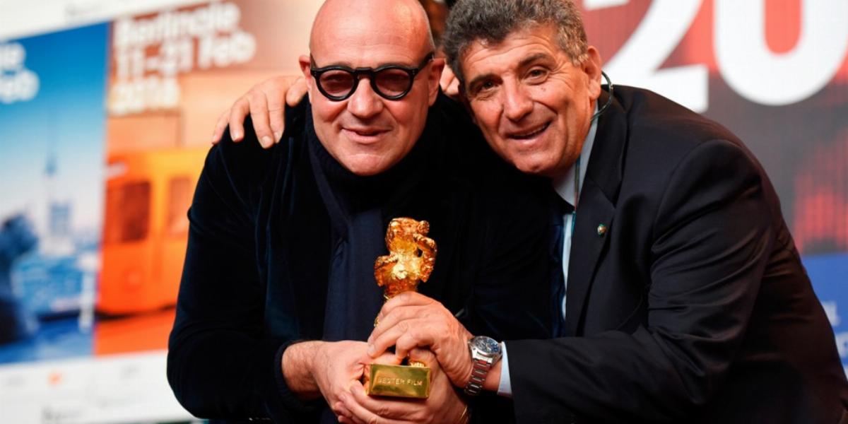 Gianfranco Rosi és Pietro Bartolo FOTÓ: EUROPRESS/GETTY IMAGES/CLEMENS BILAN