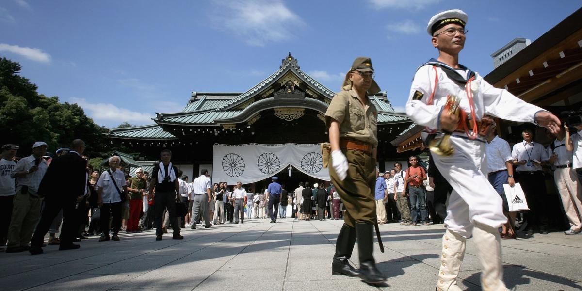 Jaszukuni-szentély, Tokió. Fotó: Kiyoshi Ota/Getty Images