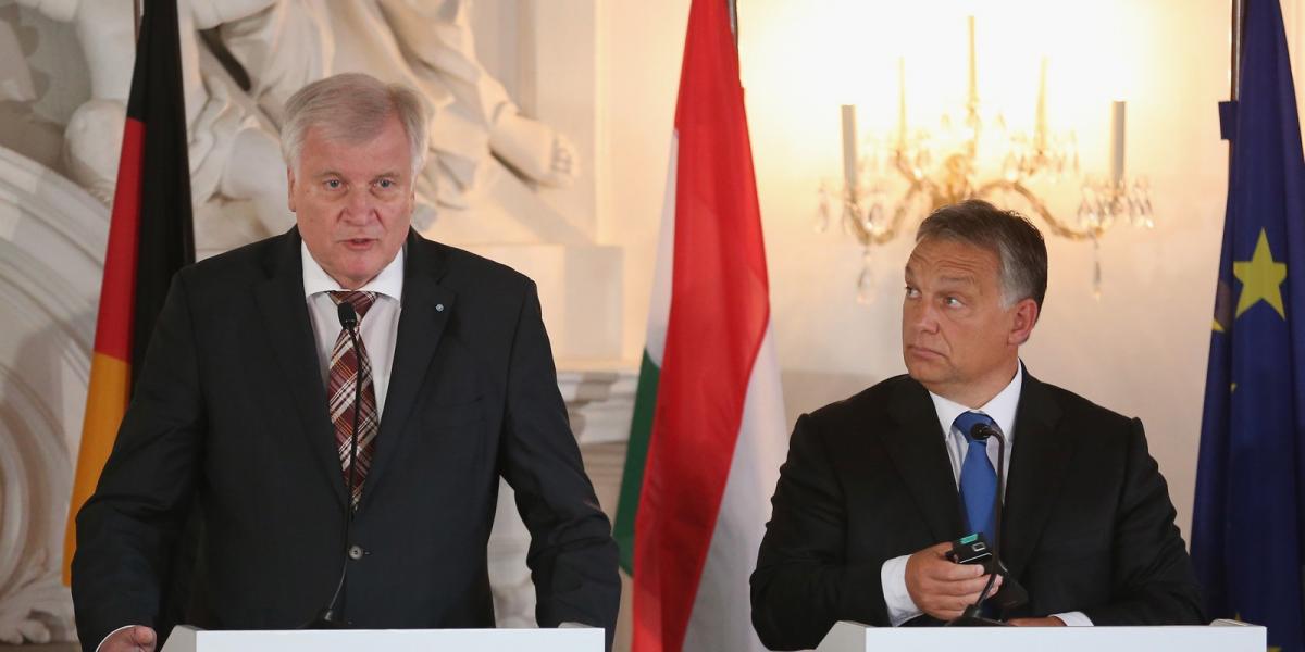 Seehofer és Orbán. - Weber szerint a politikai kapcsolatok ápolásának szokványos formája lesz a találkozó. FOTÓ: Sean Gallup/Get