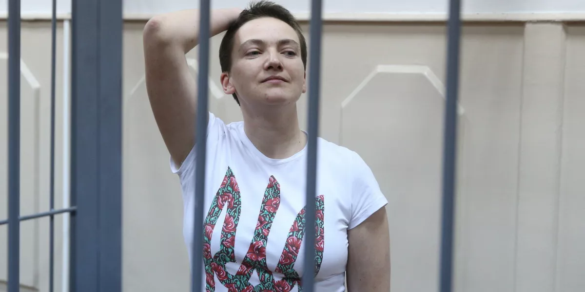 Szavcsenko az orosz bíróságon FOTÓ: NÉPSZAVA