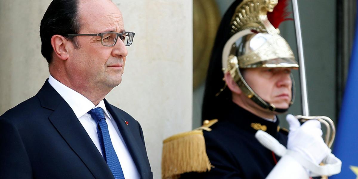 Hollande borúsan tekinthet a jövőbe FOTÓ: EUROPRESS/GETTY IMAGES/CHESNOT