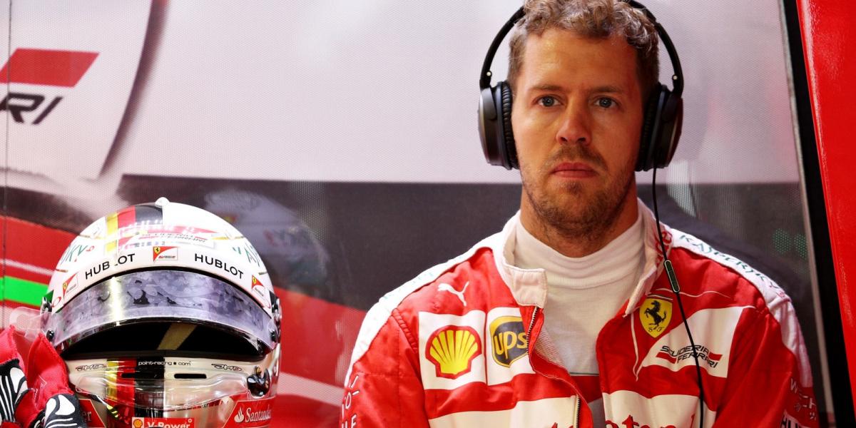 Sebastian Vettel kénytelen volt szinte az egész futamot a Ferrari garázsából nézni FOTÓ: EUROPRESS/GETTY IMAGES/MARK THOMPSON