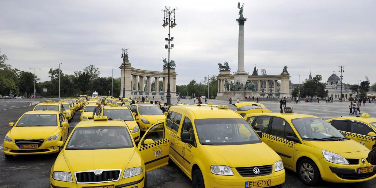  A legutóbbi taxis demonstráció május 10-én. MTI Fotó: Kovács Attila