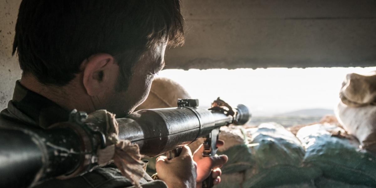 Peshmerga harcos - Fotó: Giles Clarke/Getty Images 