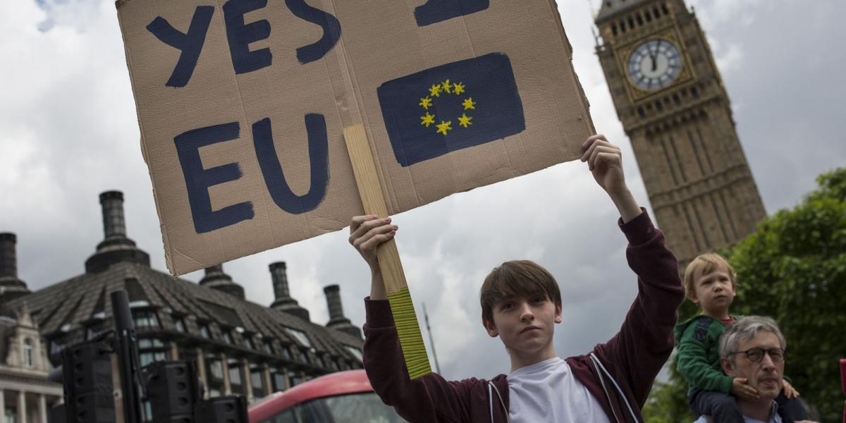 Londonban hétvégén már hiába tüntettek az Európai Unió mellett
FOTÓ: EUROPRESS/GETTY IMAGES/CHRISTOPHER FURLONG