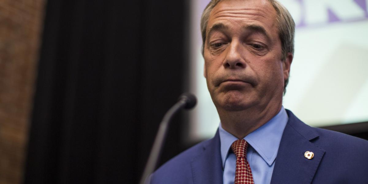 Farage azt közölte, elérte politikai célját, ezért mondott le FOTÓ: EUROPRESS/GETTY IMAGES/JACK TAYLOR