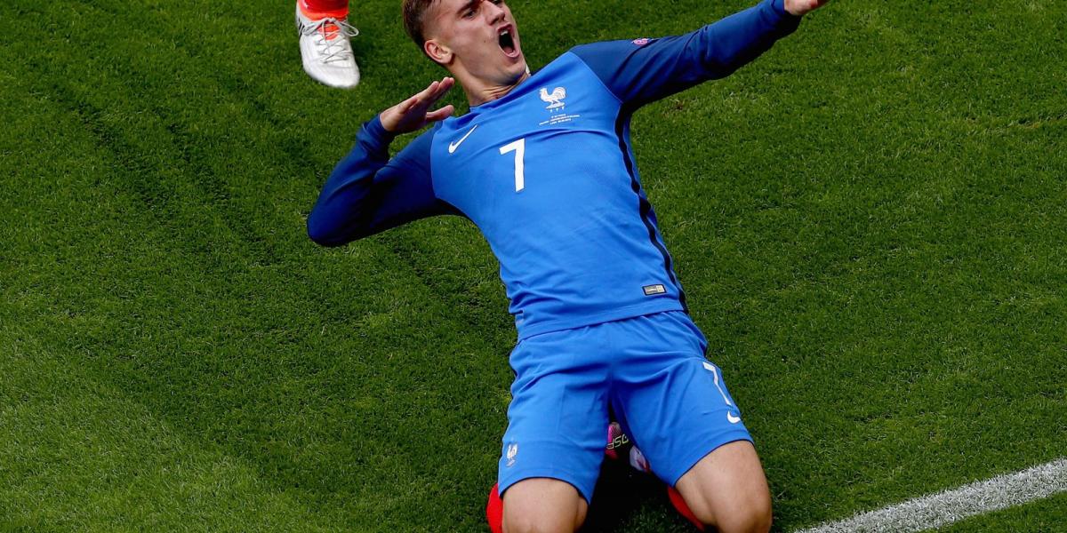 Antoine Griezmann volt a franciák vezére a németek ellen FOTÓ: EUROPRESS/GETTY IMAGES/LARS BARON