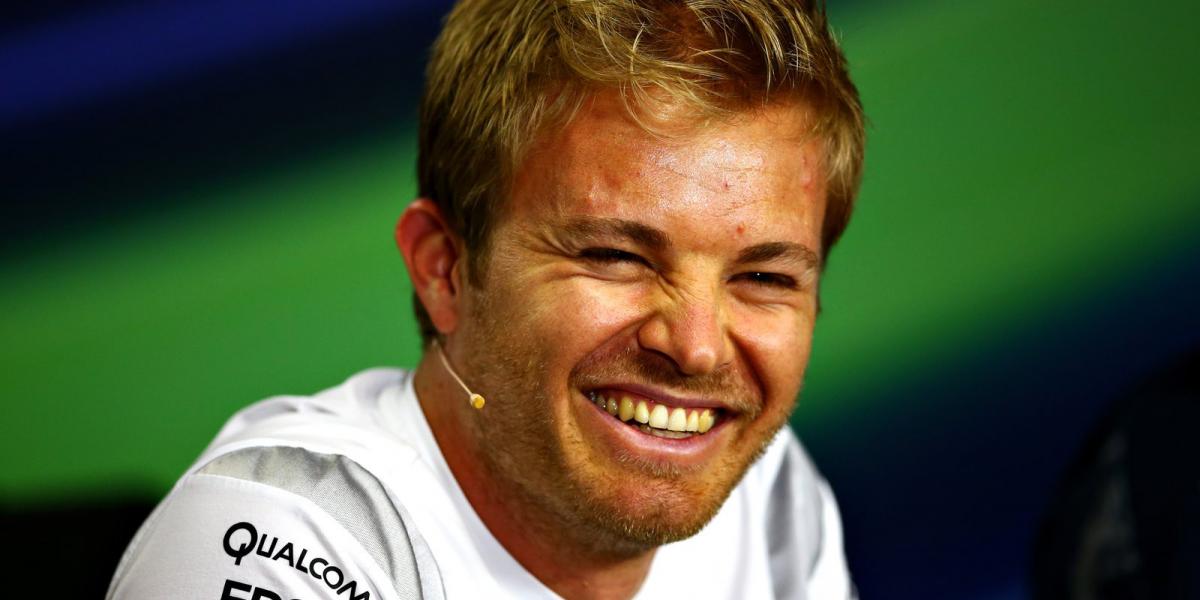 Bajnoki éllovasként Rosberg még önfeledten mosolygott a sajtótájékoztatón – lesz rá oka vasárnap is? FOTÓ: EUROPRESS/GETTY IMAGE