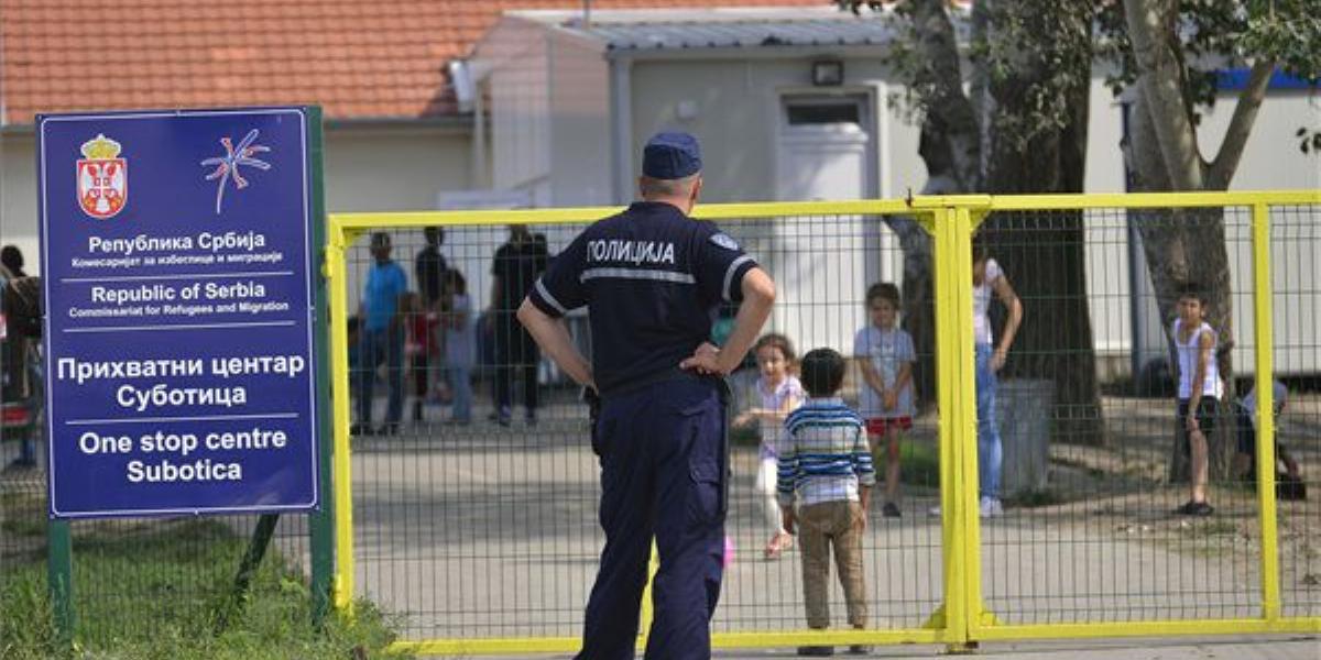 A szabadkai befogadó állomás MTI FOTÓ: Molnár Edvárd