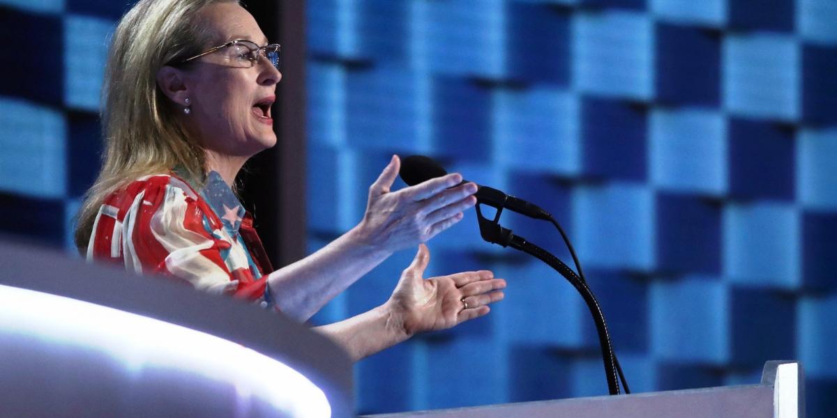 Meryl Streep is Clinton mellett kampányolt FOTÓ: EUROPRESS/GETTY IMAGES/JESSICA KOURKOUNIS