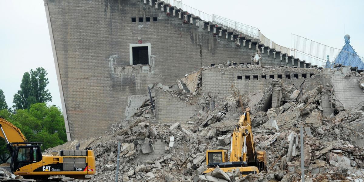 Sok sikerből ennyi sem maradt – a Puskás Ferenc Stadion romjai FOTÓ: MOLNÁR ÁDÁM