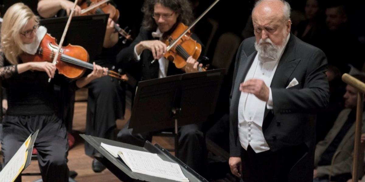 Krzysztof Penderecki dirigál FOTÓ: FELVÉGI ANDREA/CAFE BUDAPEST