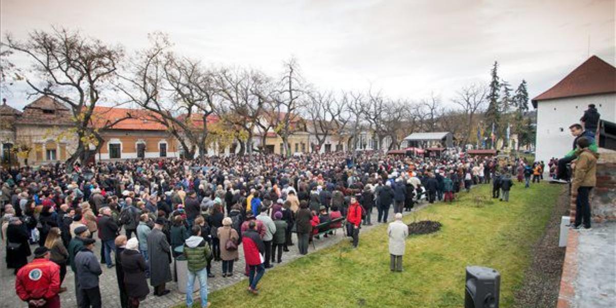 Tüntetés Marosvásárhelyen MTI Fotó: Boda L. Gergely