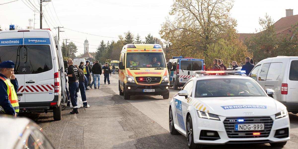 Lövöldözés volt Bőnyben
Bőny, 2016. október 26. A 74 éves sérült elkövetőt viszi el egy mentőautó rendőri kísérettel a települé