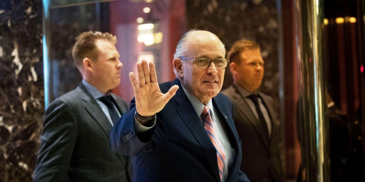 Rudy Giuliani posztot remél, de még nem tudni, melyiket kapja FOTÓ: EUROPRESS/GETTI IMAGES/DREW ANGERER