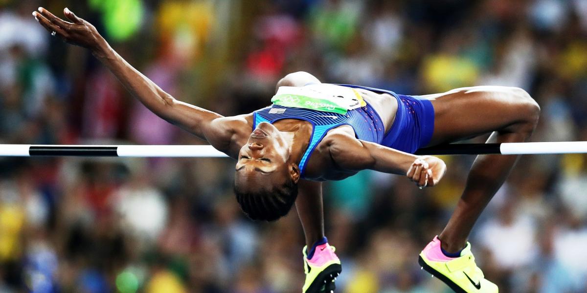 Chaunte Lowe magasugró nyolc évvel a pekingi olimpia után lépett
elő a hatodikról a harmadik helyre FOTÓ: EUROPRESS/GETTY IMAGES