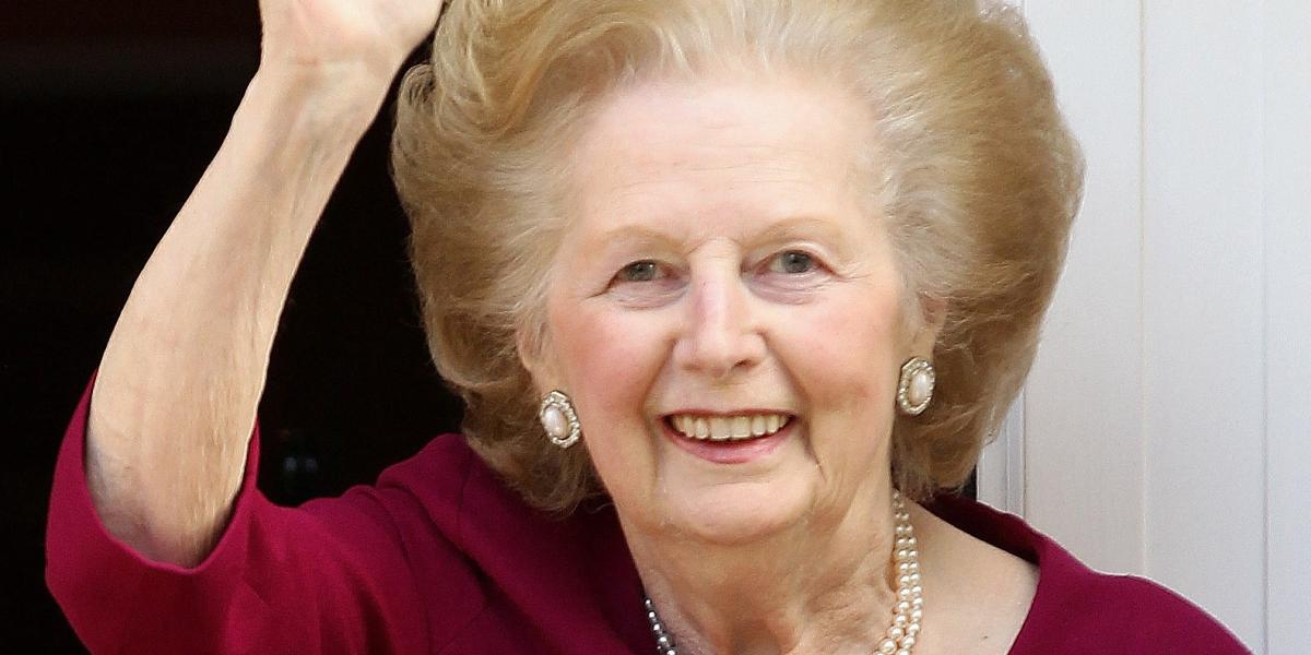 Margaret Thatcher 2010-ben. Fotó: Dan Kitwood/Getty Images 