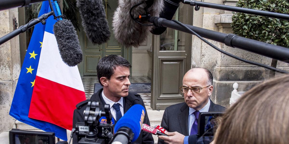 Manuel Valls volt és Bernard Cazeneuve jelenlegi kormányfők FOTÓ: EUROPRESS/GETTY IMAGES/YVES MALENFER