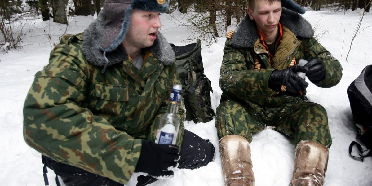 A pancsolt italok az orosz hadsereg számára is komoly problémát jelentenek FOTÓ: EUROPRESS/GETTY IMAGES/KONSTANTIN ZAVRAZHIN