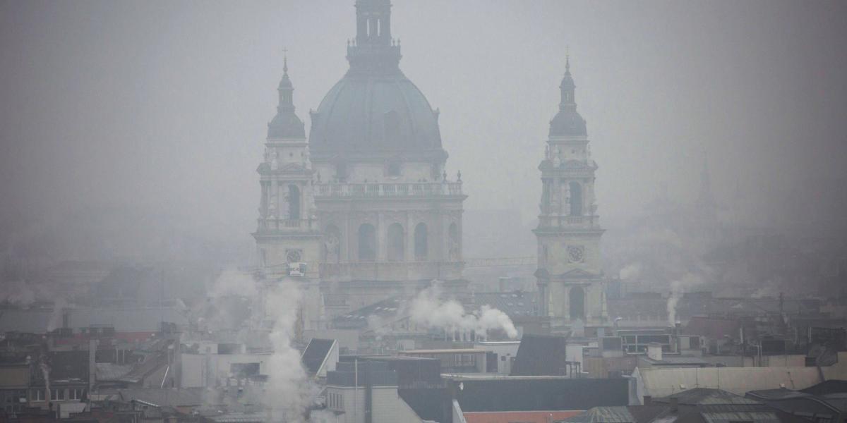 Budapest szmogban fürdik - MTI Fotó: Mohai Balázs