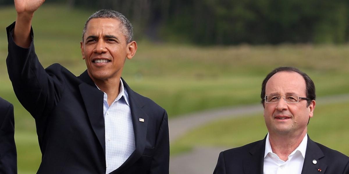 Nagy érdeklődés kíséri Obama és Hollande találkozóját FOTÓ: EUROPRESS/GETTY IMAGES/MATT CARDY