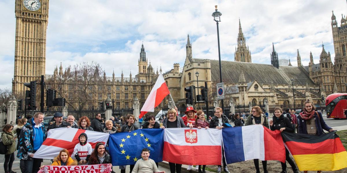 A londoni parlament előtt gyakoriak a Brexit elleni tüntetések FOTÓ: EUROPRESS/GETTY IMAGES/JACK TAYLOR