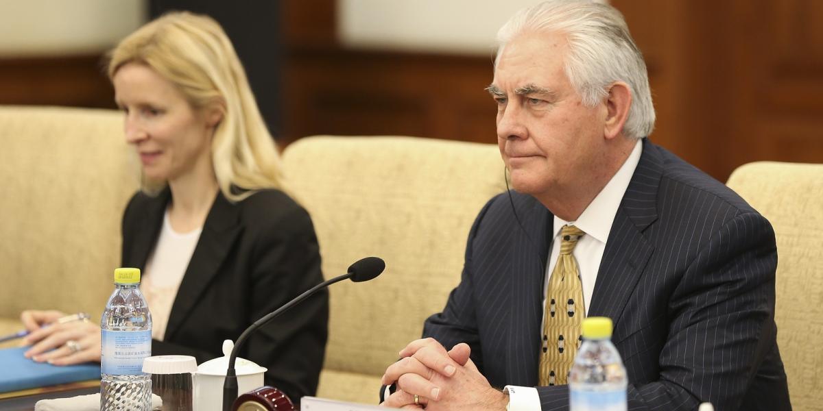 Tillerson Kínában FOTÓ: Getty Images, Lintao Zhang 