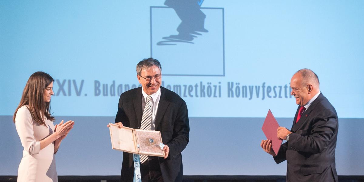 Orhan Pamuk a Budapesti Nemzetközi Könyvfesztivál megnyitóján FOTÓ: MOLNÁR ÁDÁM