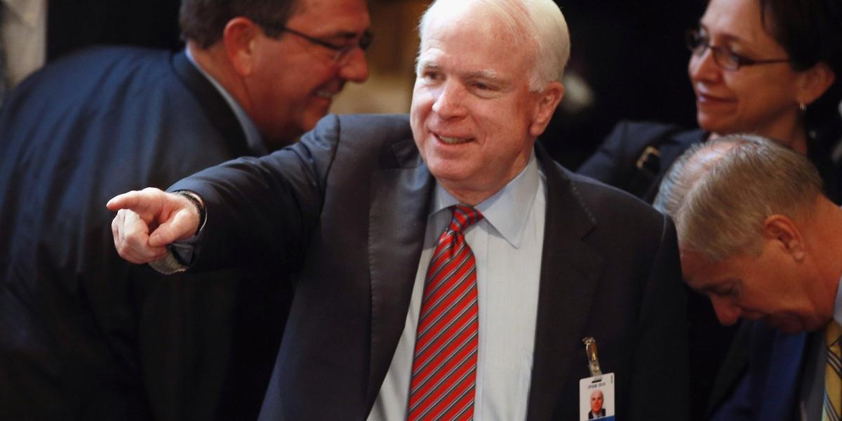 John McCain szenátor is az aláírók között van. FOTÓ: Getty Images, Johannes Simon